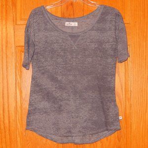 Hollister Top Small Gray Short Sleeve Knit Worn Once!